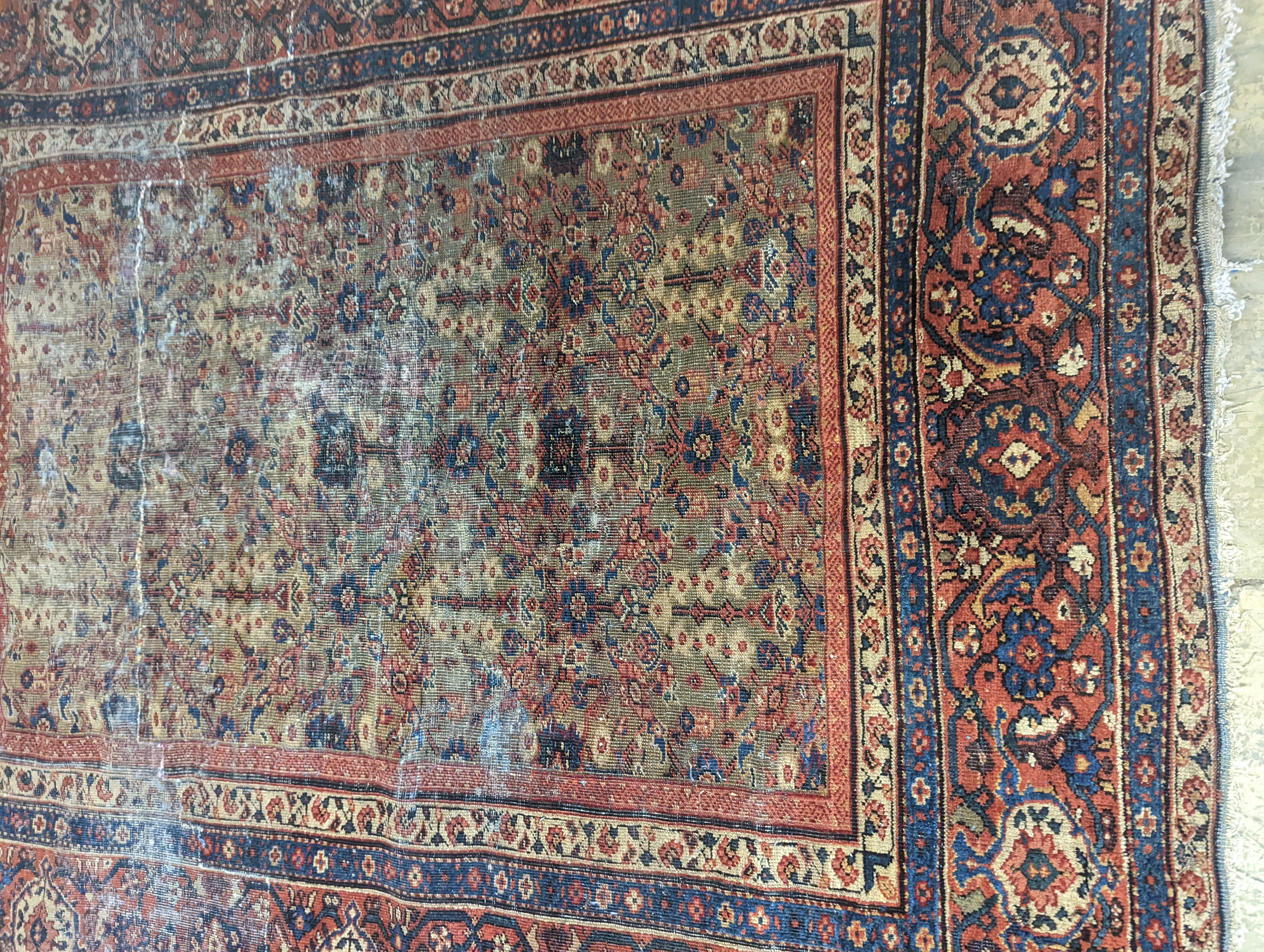 A Ziegler carpet (altered), 230 x 204cm